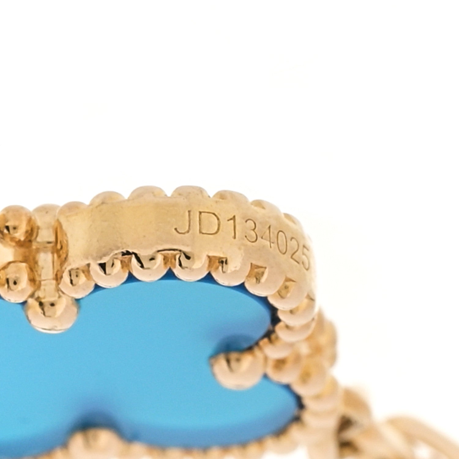 Van Cleef & Arpels 18K Yellow Gold Blue Agate 5 Motif Vintage Alhambra Bracelet