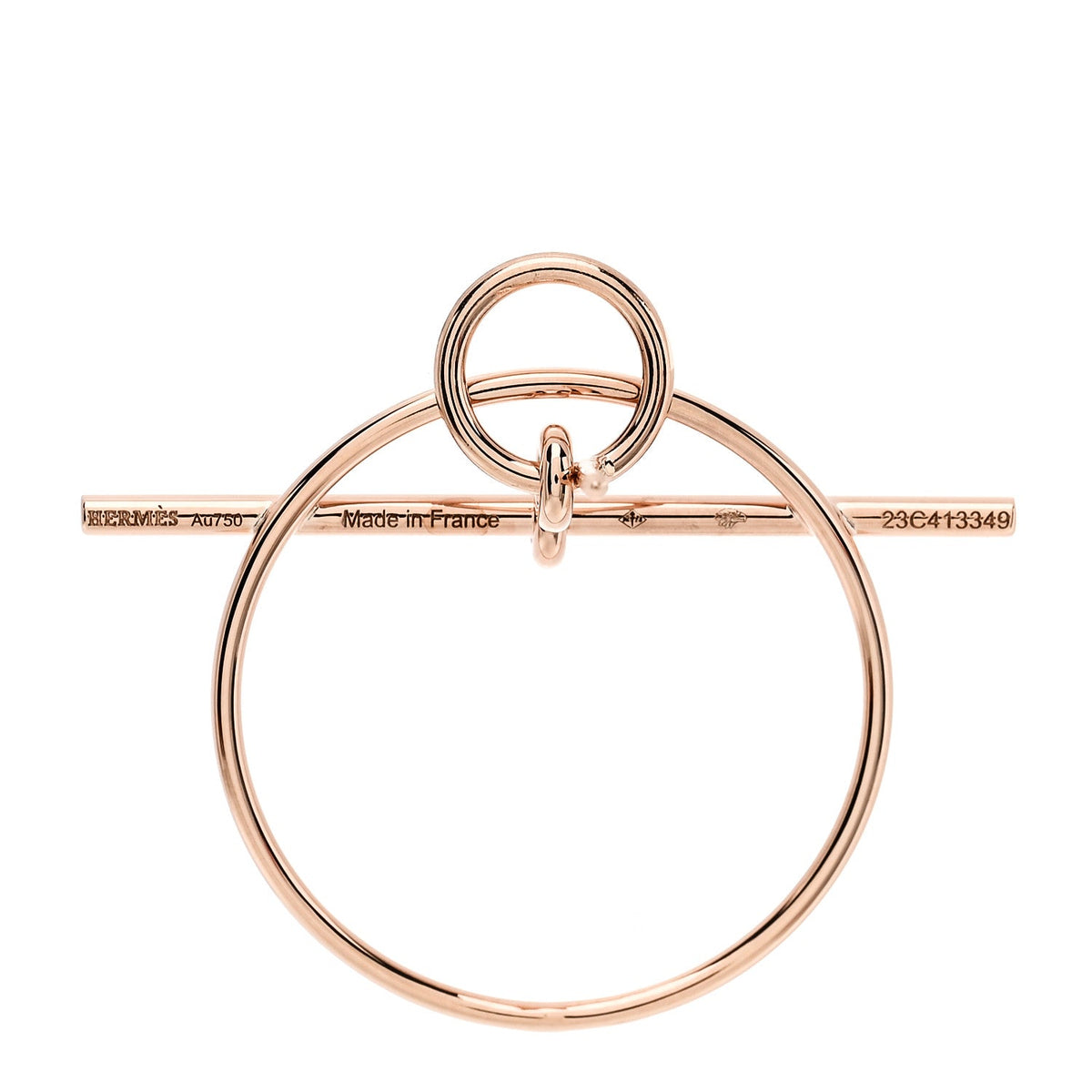 エルメス ループ ピアス 18K ローズゴールド HERMES LOOP EARRINGS 18K ROSE GOLD