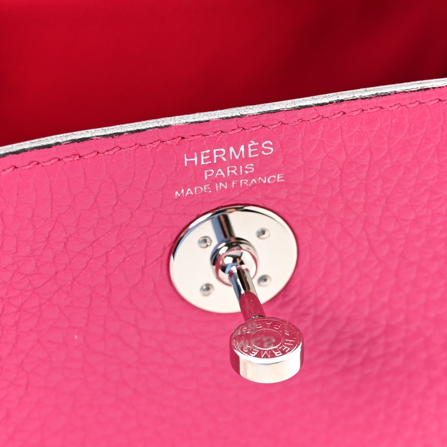 エルメス ミニリンディ 20 Rose Extreme トリヨンクレマンス シルバー金具 HERMES MINI LINDY 20 ROSE EXTREME TAURILLON CLEMENCE SILVER HARDWARE