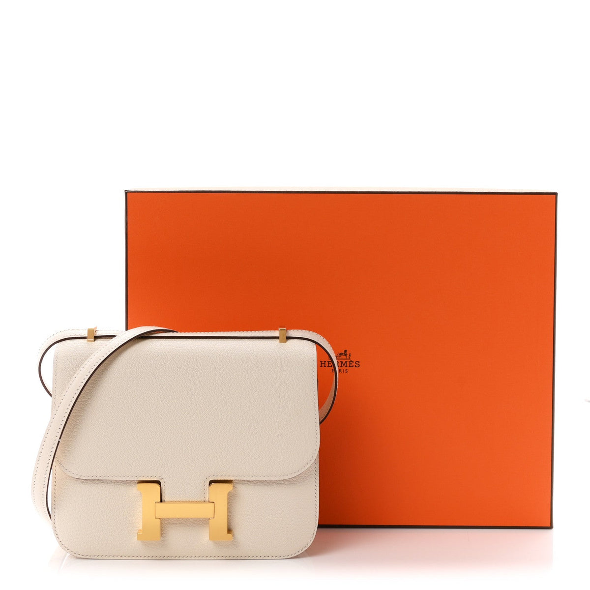エルメス ミニコンスタンス 18 Nata シェーブルミゾール ゴールド金具 HERMES MINI CONSTANCE 18 NATA CHEVRE MYSORE GOLD HARDWARE