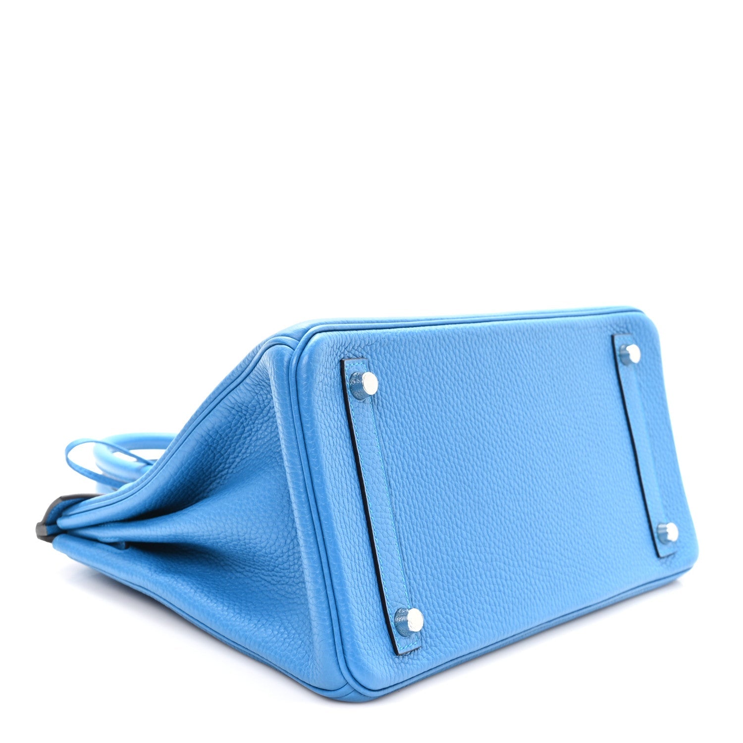 HERMES BIRKIN 30 BLEU ZANZIBAR TOGO SILVER HARDWARE