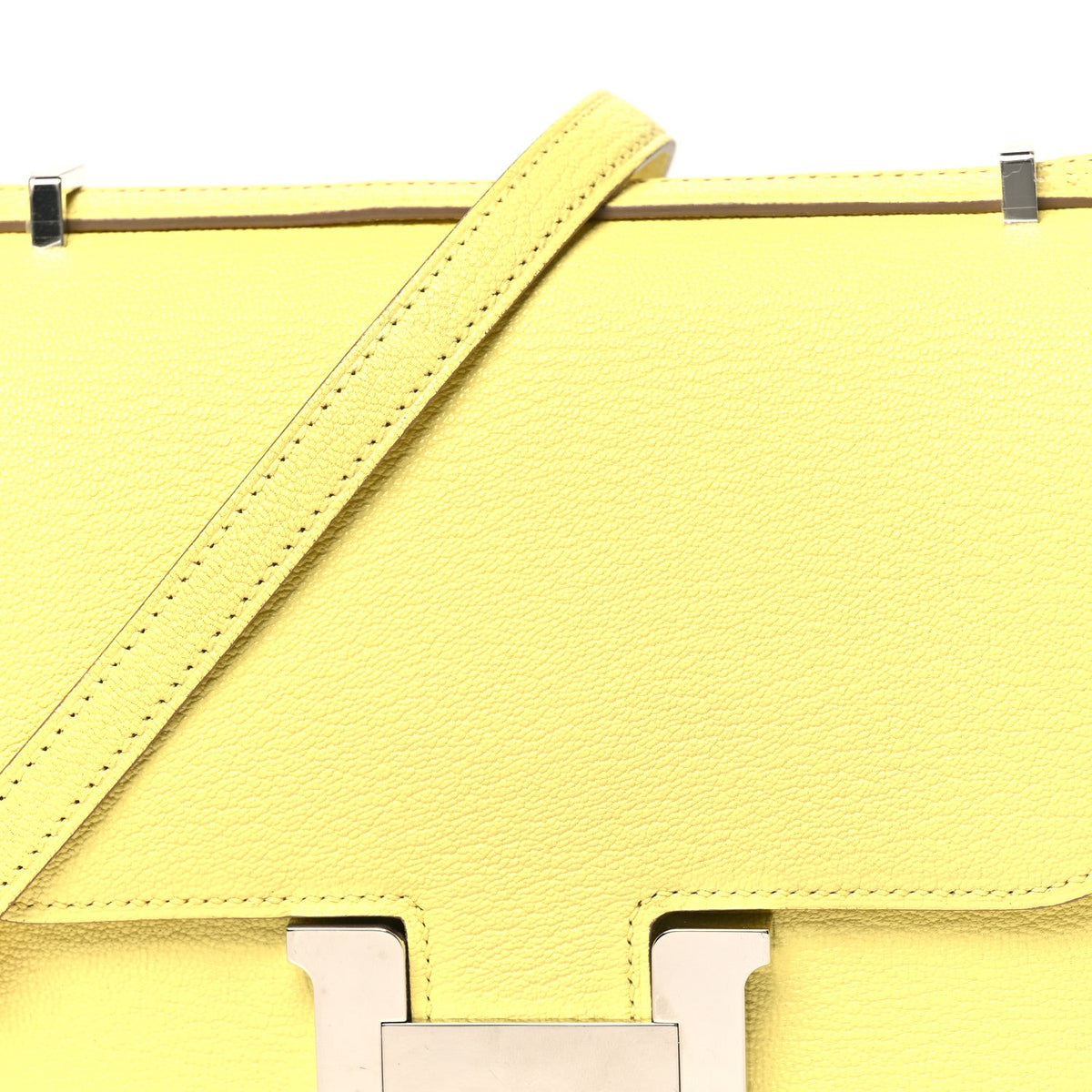 エルメス ミニコンスタンス 18 Limoncello シェーブルミゾール シルバー金具 HERMES MINI CONSTANCE 18 LIMONCELLO CHEVRE MYSORE SILVER HARDWARE