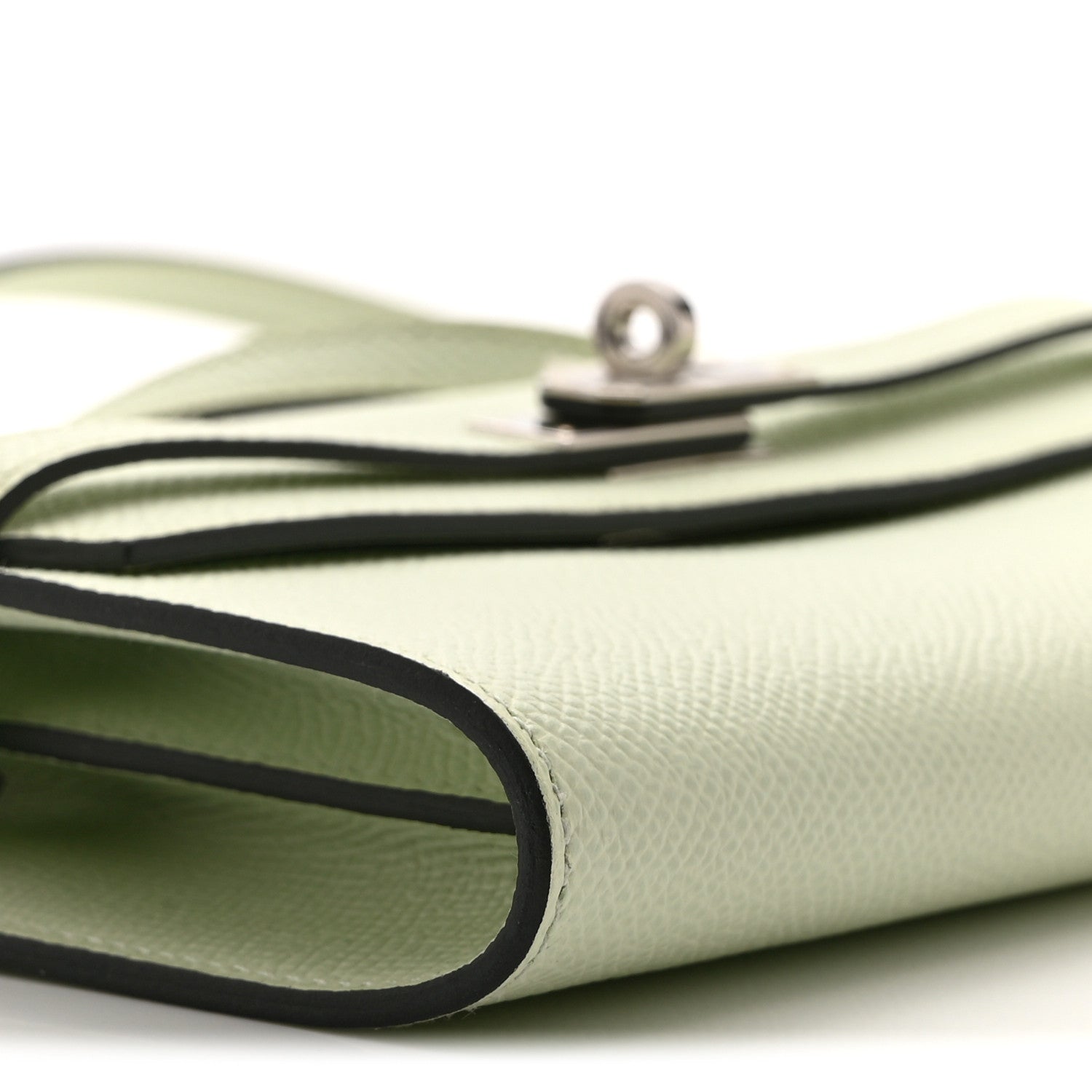 エルメス ケリートゥーゴー 長財布 Vert Fizz エプソン シルバー金具 HERMES KELLY TO GO WALLET VERT FIZZ EPSOM SILVER HARDWARE