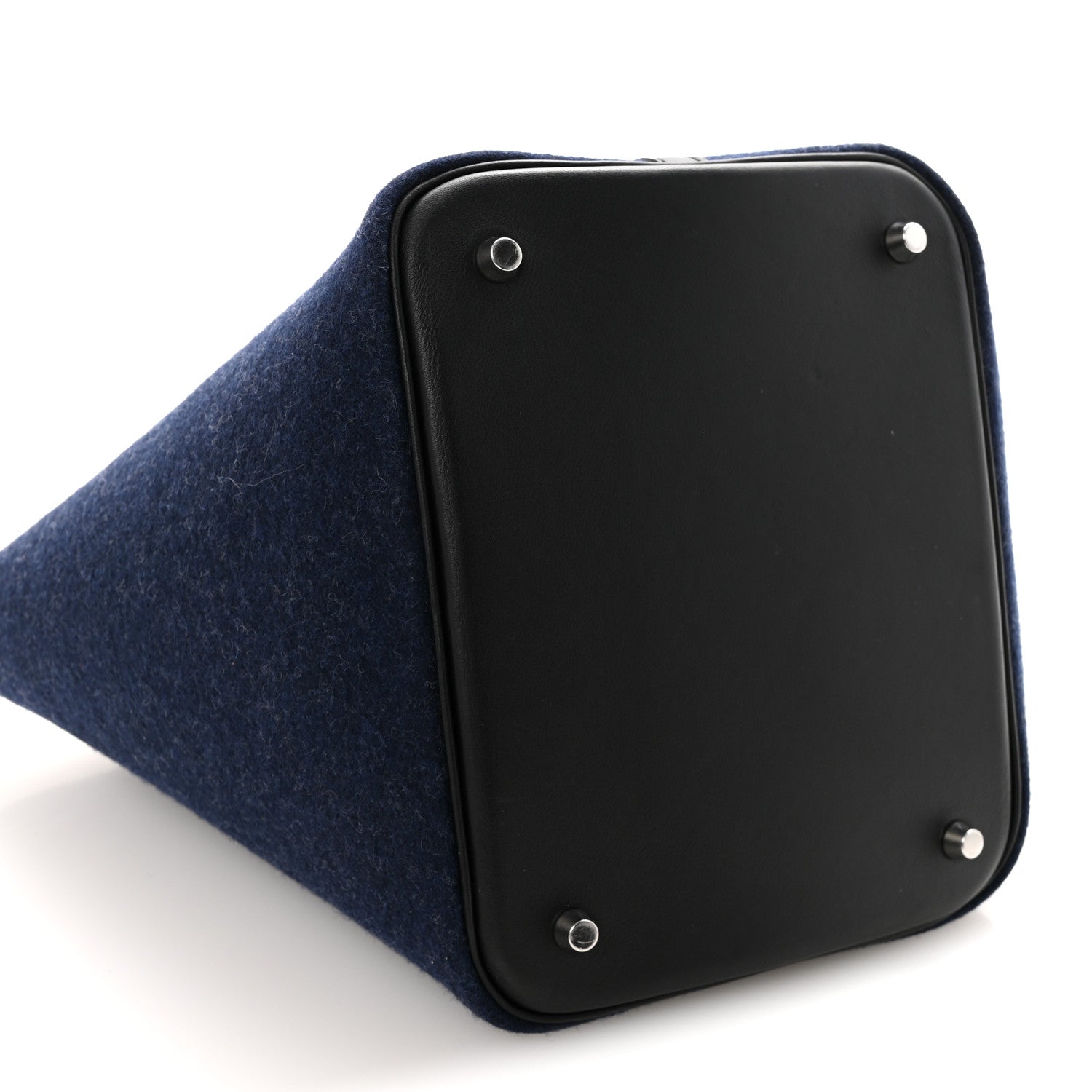 HERMES PICOTIN LOCK PM 18 BLEU NUIT BLACK SWIFT SILVER HARDWARE