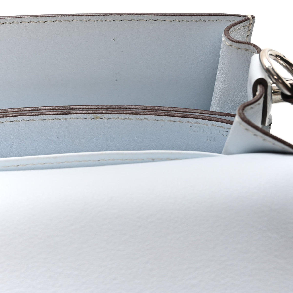 エルメス ミニルリ Bleu Brume スイフト シルバー金具 HERMES ROULIS BLEU BRUME SWIFT SILVER HARDWARE