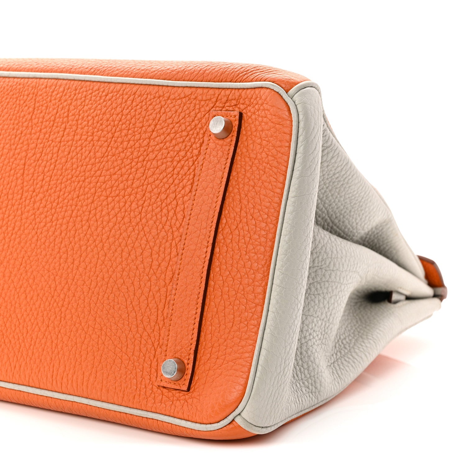 エルメス バーキン 35 HSS パーソナルオーダー Orange Gris Perle トゴ シルバー金具 HERMES BIRKIN 35 HSS PERSONAL ORDER ORANGE GRIS PERLE TOGO SILVER HARDWARE