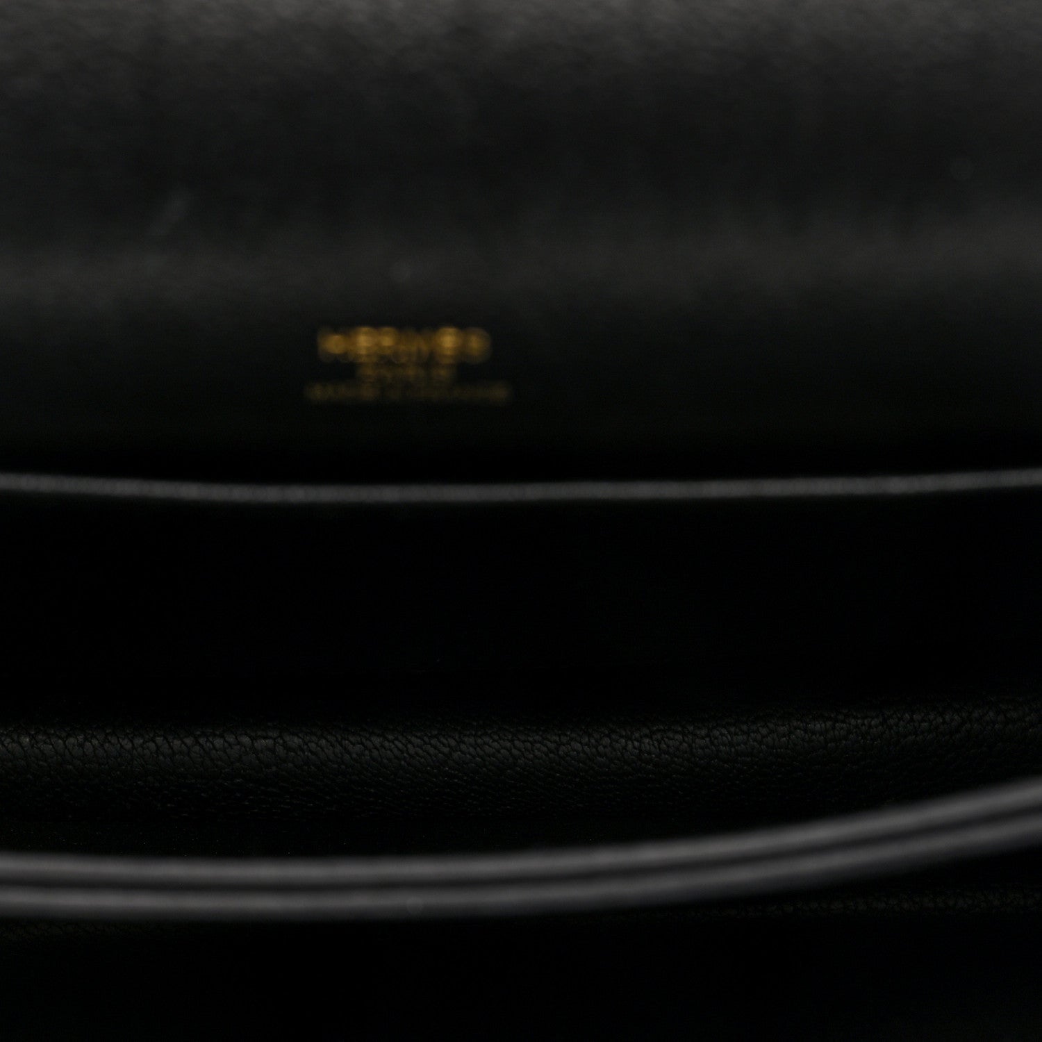 HERMES MINI ROULIS BLACK EVERCOLOR GOLD HARDWARE
