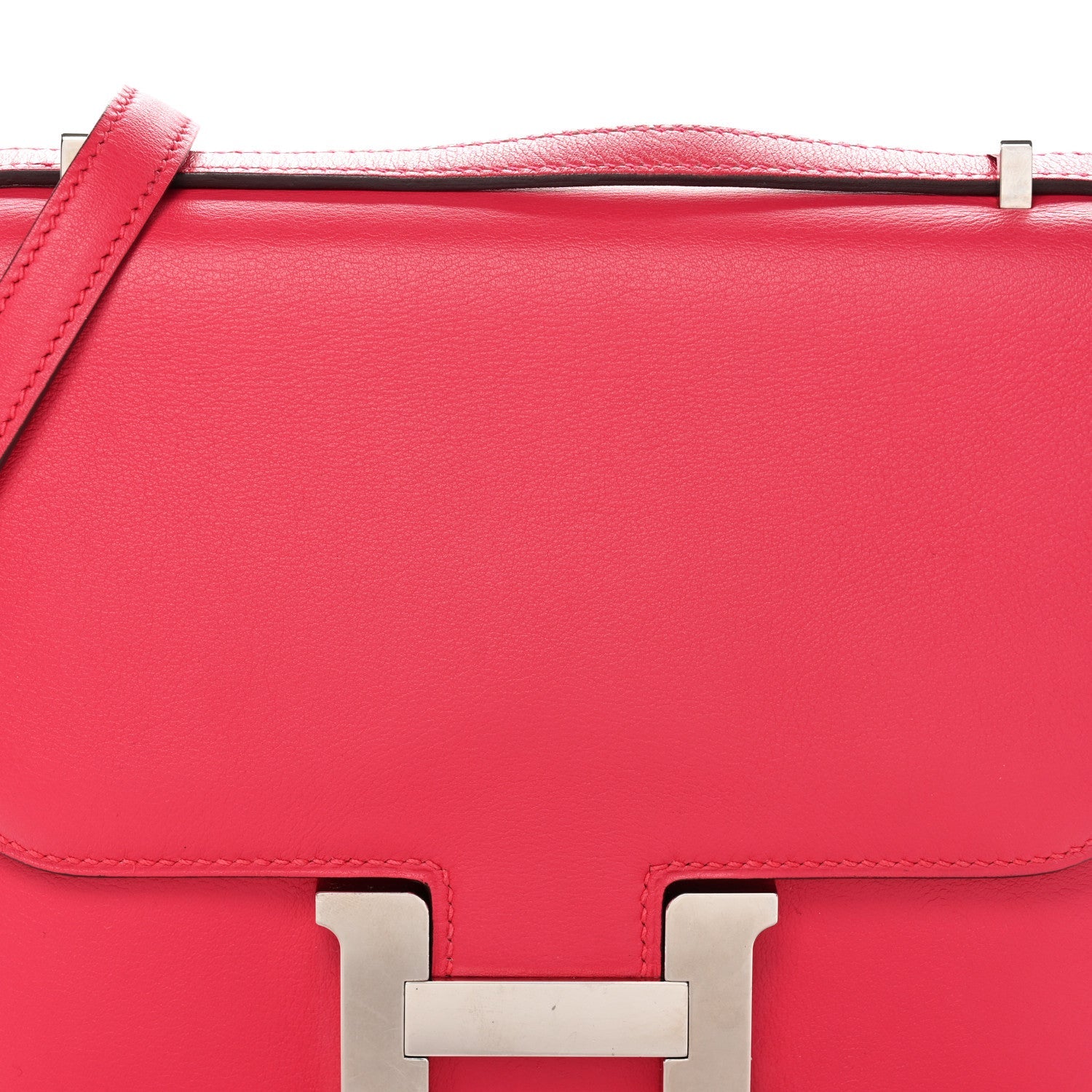 HERMES MINI CONSTANCE 18 ROSE EXTREME SWIFT SILVER HARDWARE