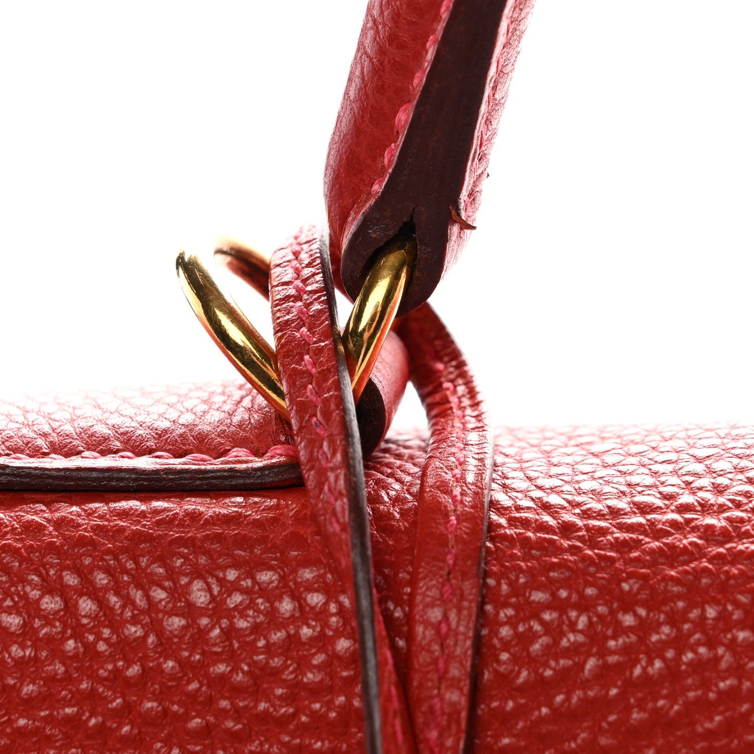 HERMES KELLY 32 SELLIER ROUGE VIF TOGO GOLD HARDWARE