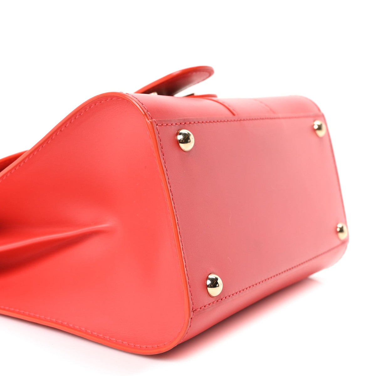 デルヴォー ブリヨン ミニ ショルダーバッグ Red ボックスカーフスキン ゴールド金具 DELVAUX BRILLANT MINI SHOULDER BAG RED BOX CALFSKIN GOLD HARDWAREソフトパン