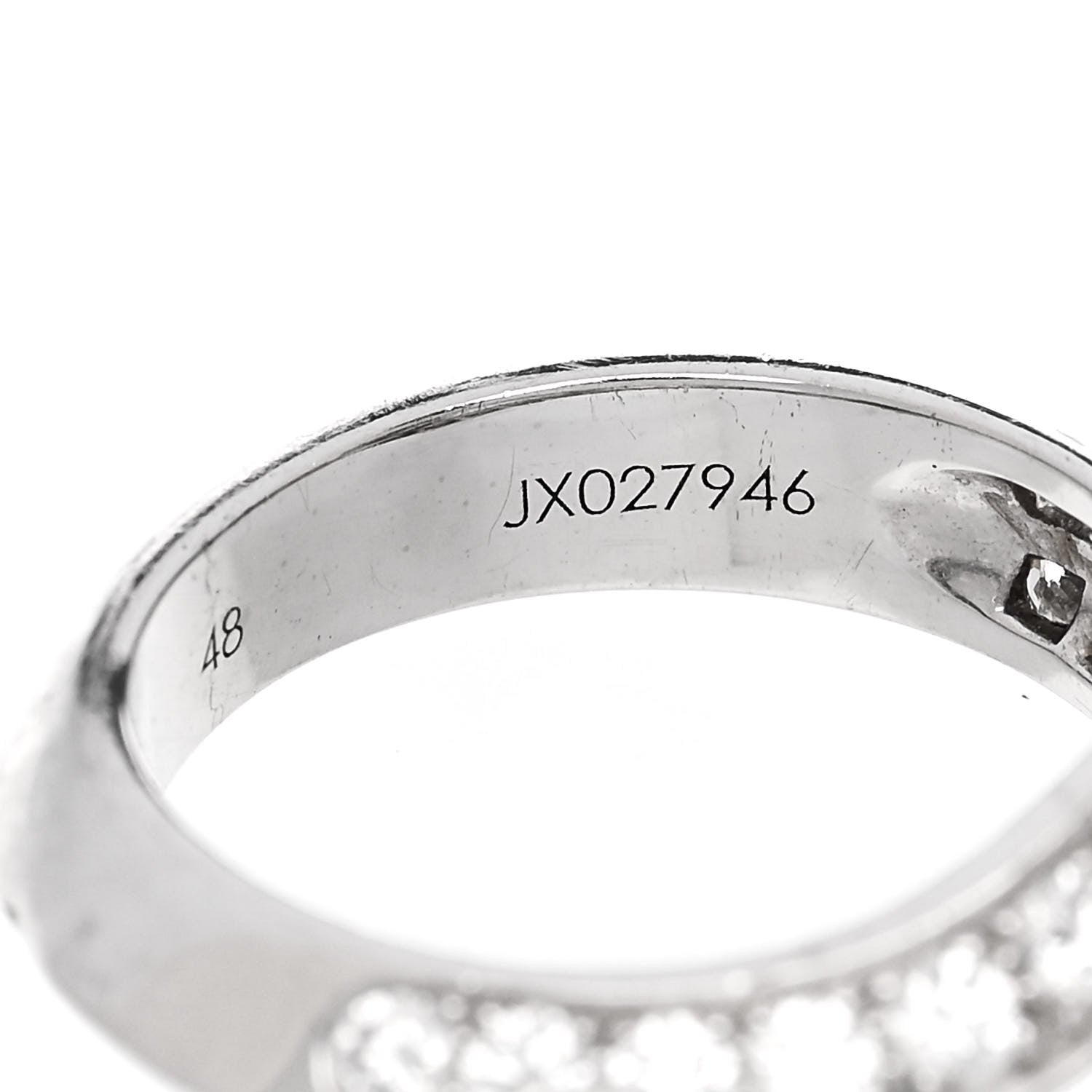 Van Cleef & Arpels Platinum Diamond 0.70 Carat Couture Solitaire Ring 48 4.5