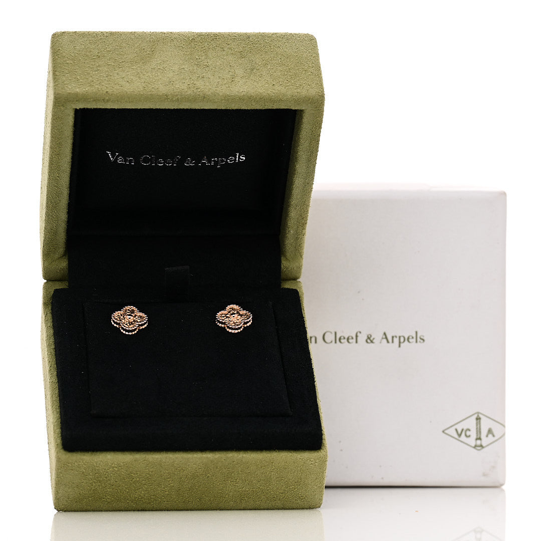 ヴァンクリーフ&アーペル スウィートアルハンブラ ピアス 18K ローズゴールド VAN CLEEF & ARPELS SWEET ALHAMBRA EARRINGS 18K ROSE GOLD