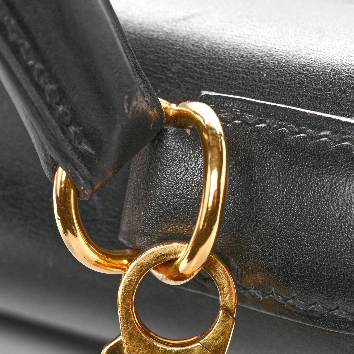 エルメス ケリー35 外縫い Black ボックス ゴールド金具 HERMES KELLY35 SELLIER BLACK BOX GOLD HARDWARE