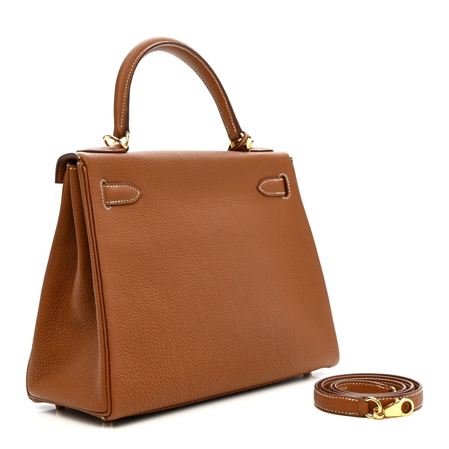 HERMES KELLY 28 RETOURNE GOLD TOGO GOLD HARDWARE
