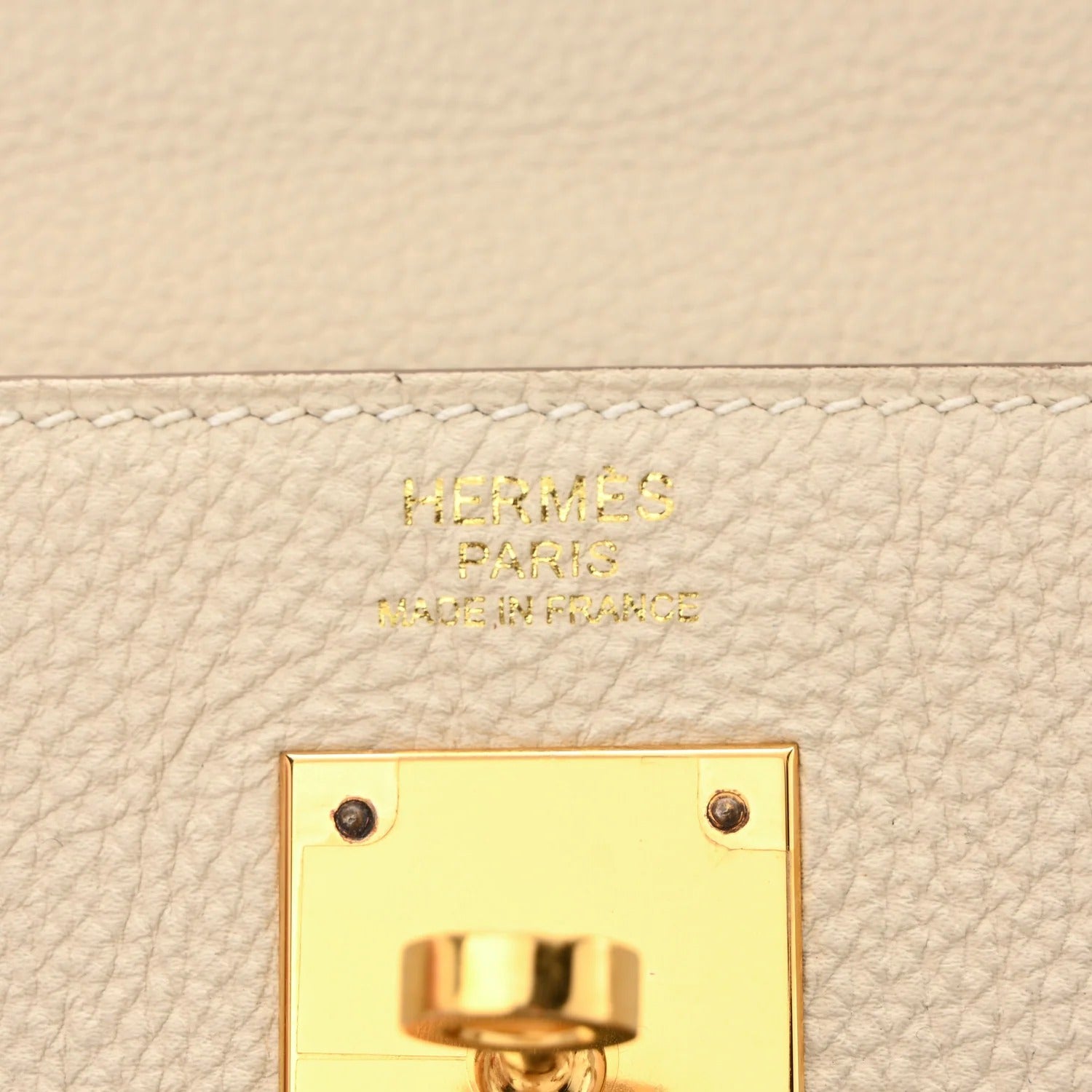 HERMES KELLY 32 RETOURNE CRAIE TOGO GOLD HARDWARE