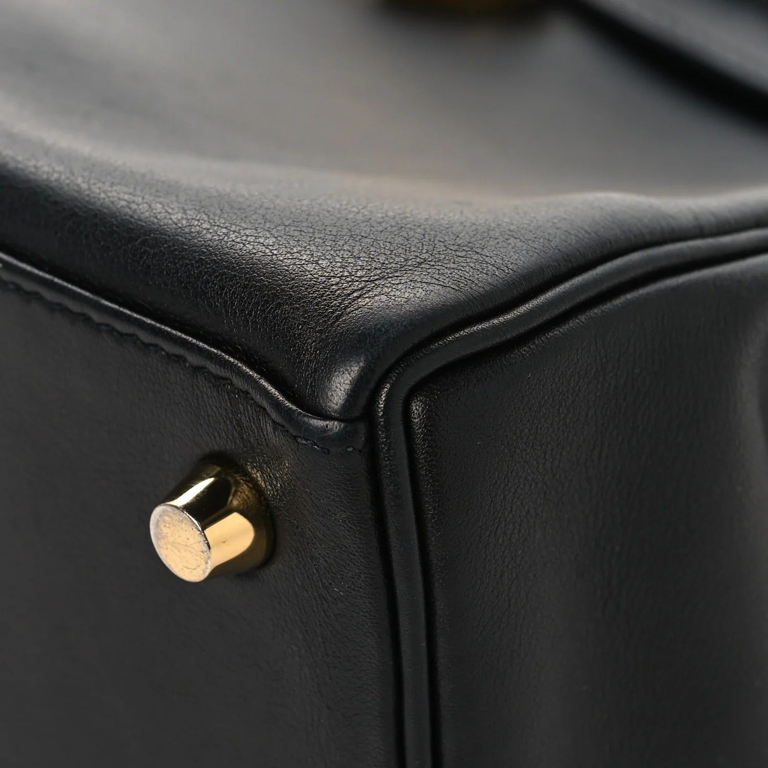 HERMES KELLY 25 RETOURNE BLACK SWIFT GOLD HARDWARE