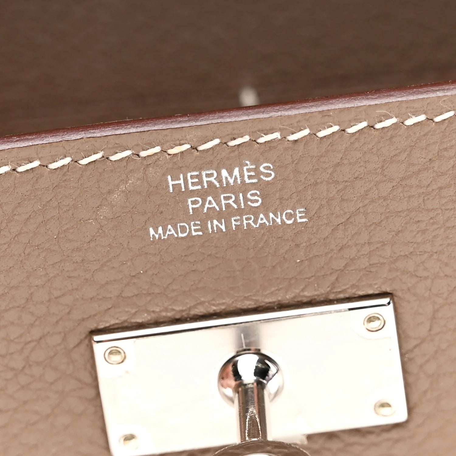 HERMES KELLY TO GO WALLET ETOUPE EVERCOLOR SILVER HARDWARE