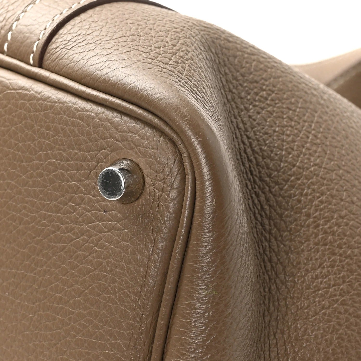 HERMES PICOTIN LOCK PM 18 ETOUPE TAURILLON CLEMENCE GOLD HARDWARE
