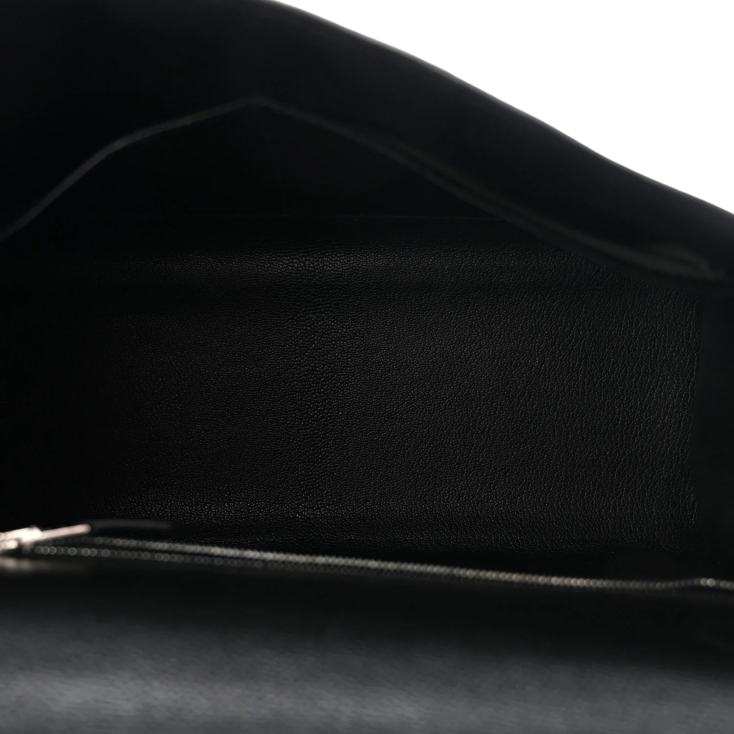 HERMES KELLY 32 SELLIER BLACK EPSOM SILVER HARDWARE