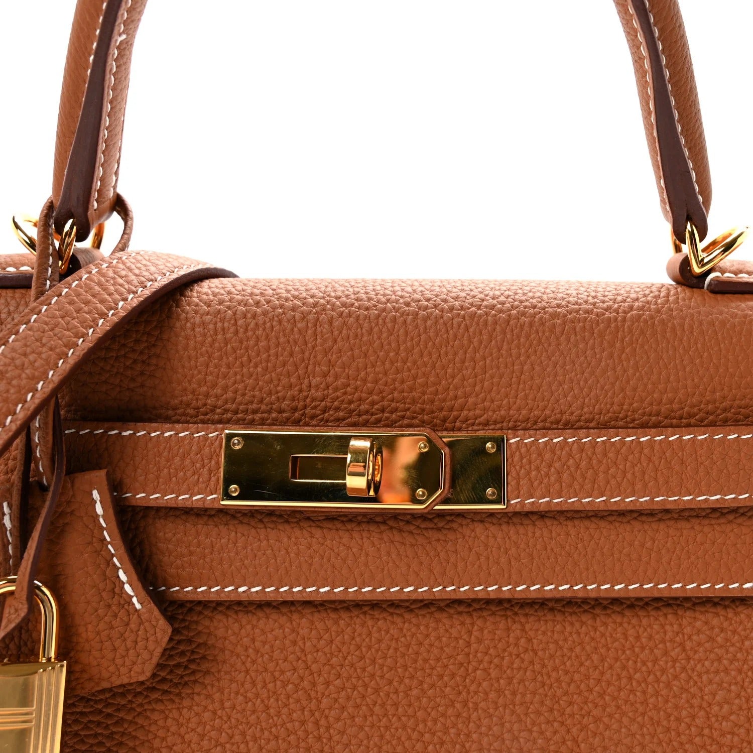 HERMES KELLY 28 RETOURNE GOLD TOGO GOLD HARDWARE