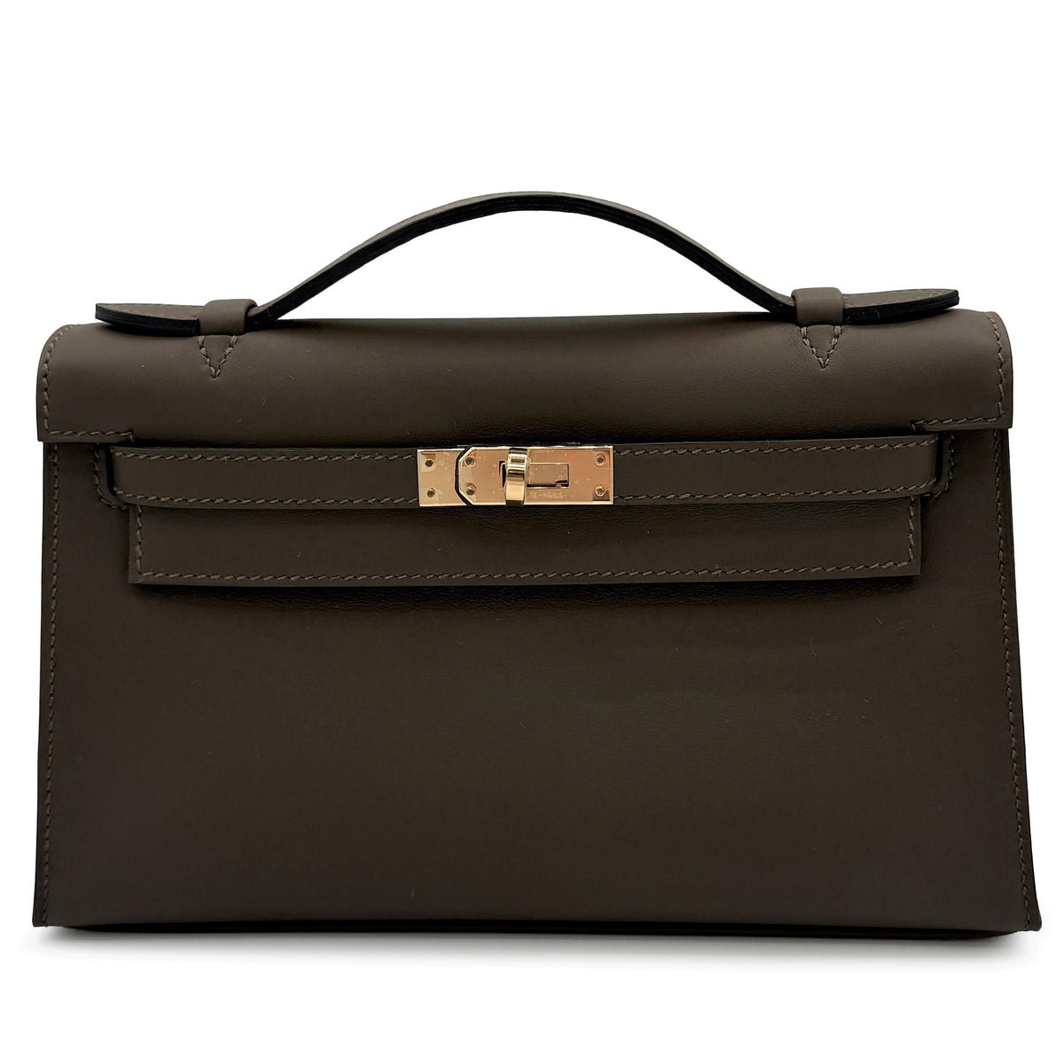 エルメス ポシェットケリー ヴェールロデン スイフト パーマブラス金具 シャンパンゴールド金具 HERMES KELLY POCHETTE VERT LODEN SWIFT PERMABRASS HARDWARE
