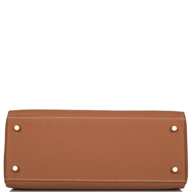 HERMES KELLY 28 RETOURNE GOLD TOGO GOLD HARDWARE