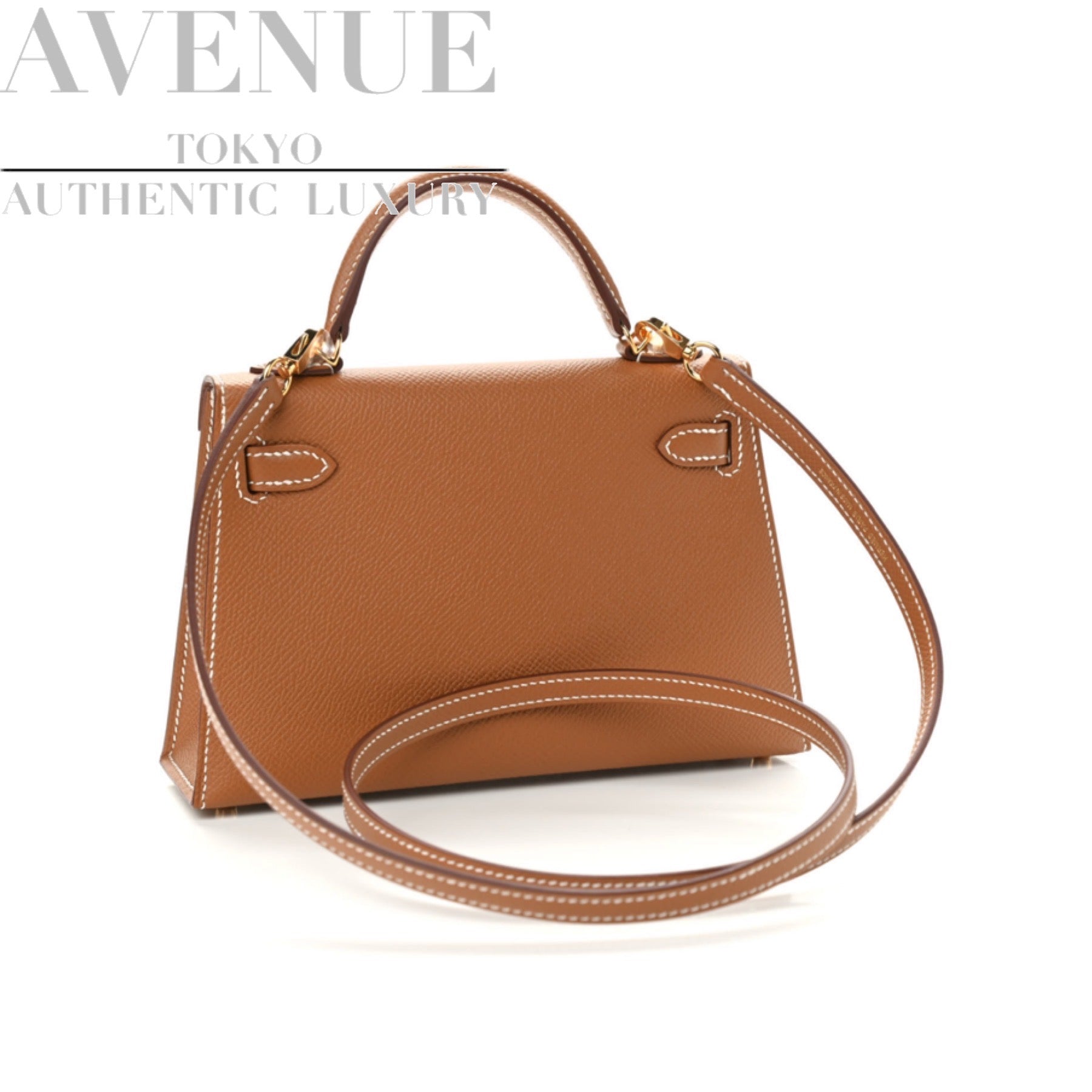 HERMES KELLY MINI 2 SELLIER 20 GOLD EPSOM GOLD HARDWARE