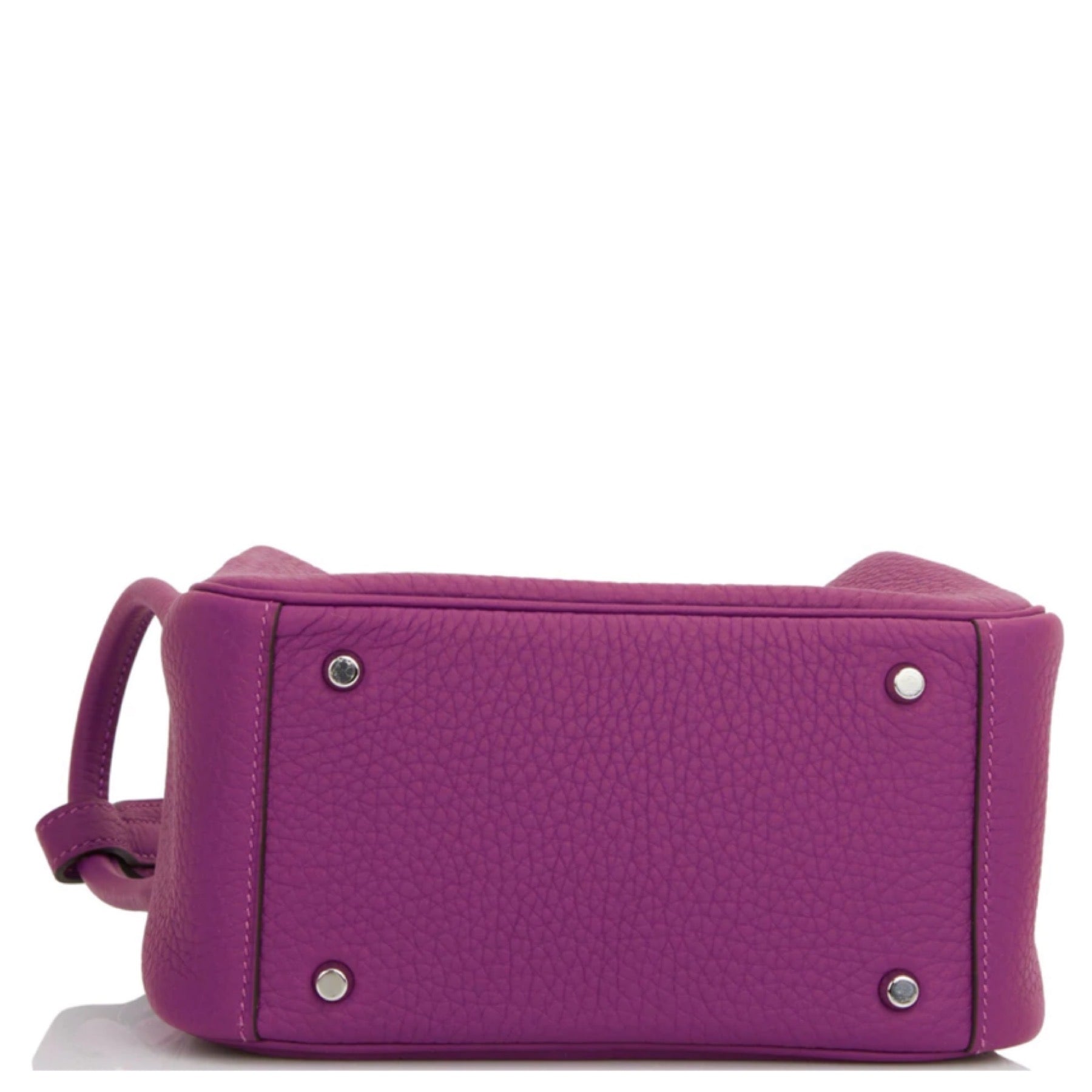 HERMES MINI LINDY 20 ANEMONE TAURILLON CLEMENCE SILVER HARDWARE