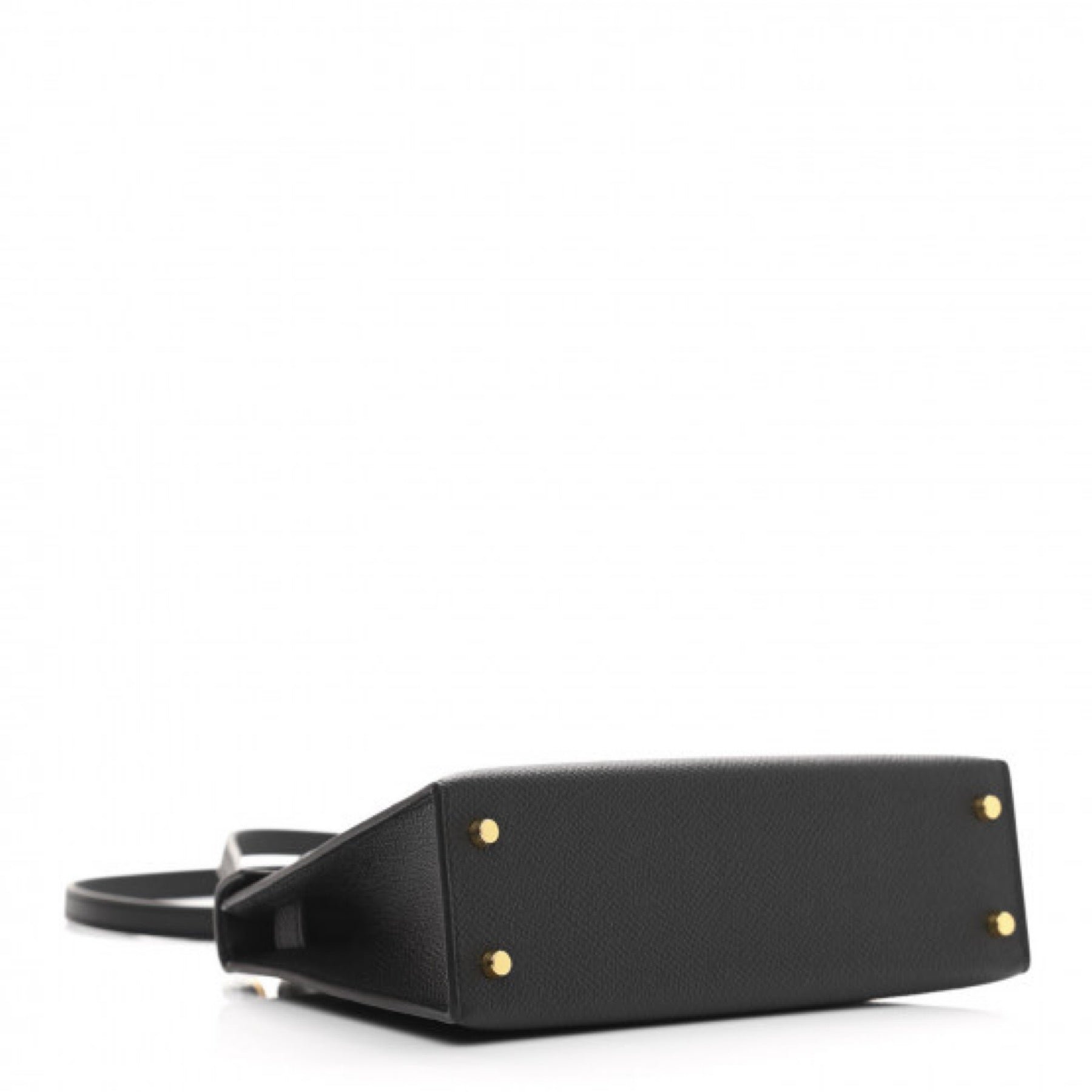 HERMES MINI KELLY 2 SELLIER 20 BLACK EPSOM GOLD HARDWARE