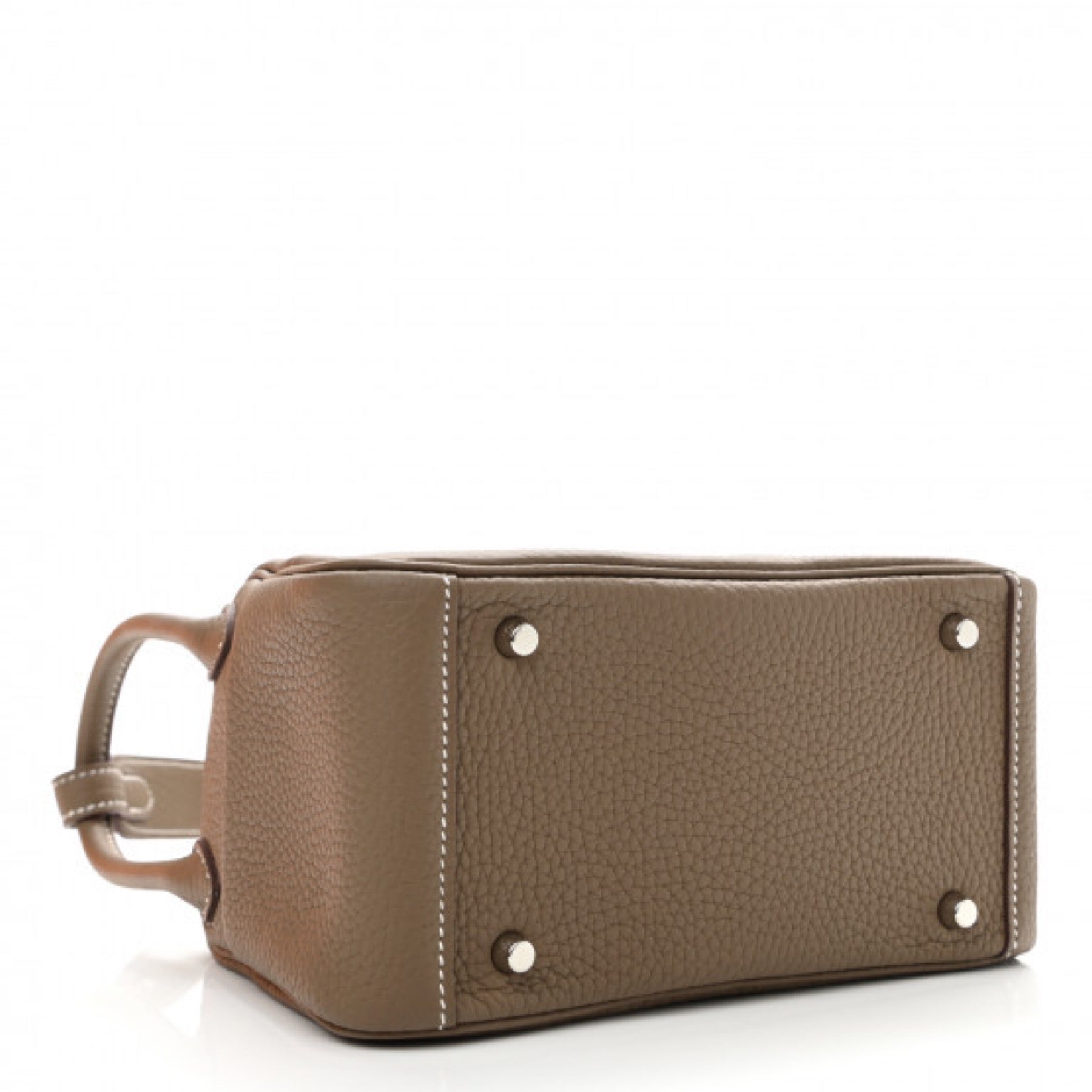 HERMES MINI LINDY 20 ETOUPE TAURILLON CLEMENCE SILVER HARDWARE