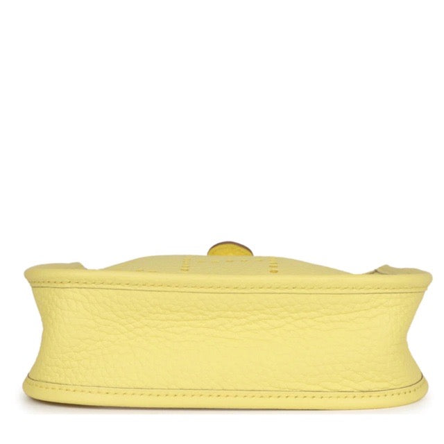 HERMES EVELYNE TPM LIMONCELLO TAURILLON CLEMENCE SILVER HARDWARE