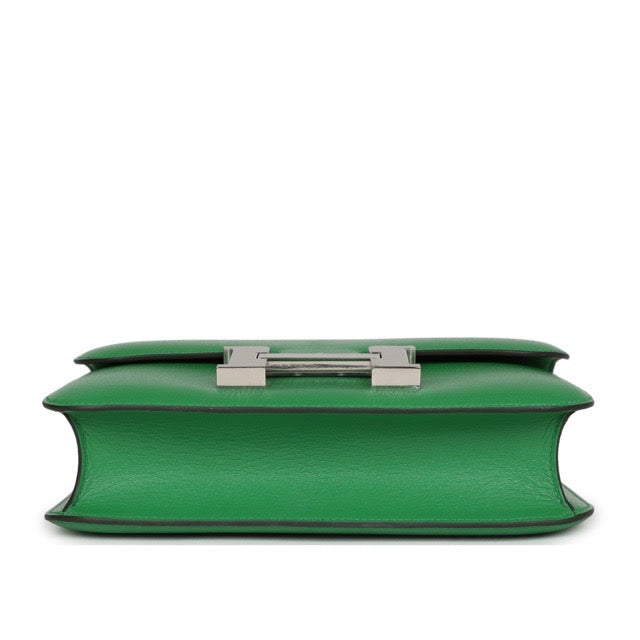 HERMES CONSTANCE 1-24 BAMBOO CHEVRE CHAMKILA SILVER HARDWARE