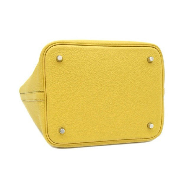 HERMES PICOTIN LOCK 22 MM SUN TAURILLON CLEMENCE SILVER HARDWARE