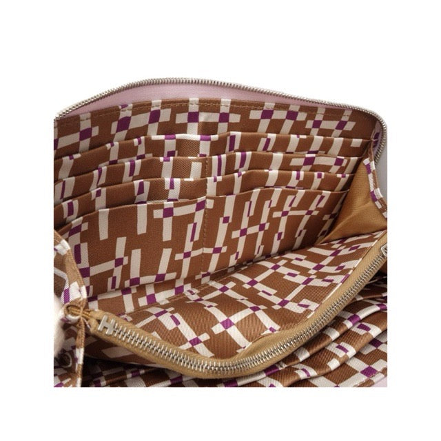 エルメス アザップ シルクイン ロングウォレット 長財布 モーヴペール 
