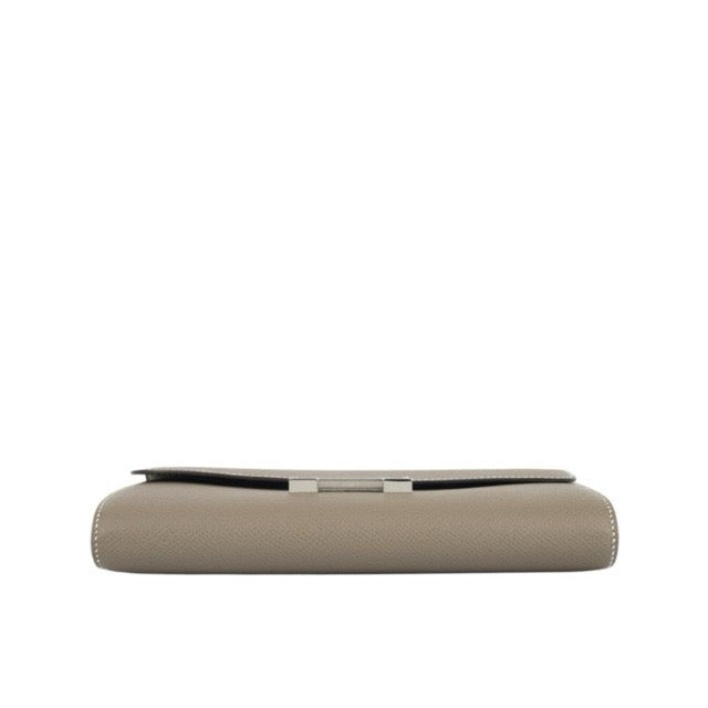 HERMES CONSTANCE LONG WALLET TO GO ETOUPE EPSOM SILVER HARDWARE