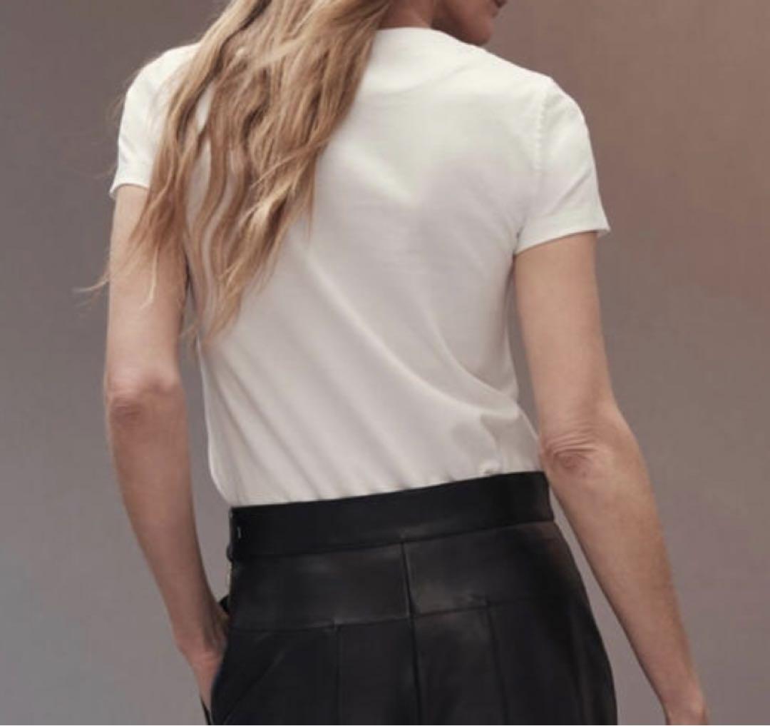 HERMES EMBROIDERED POCKET T-SHIRTS CHAINE'D ANCRE WHITE COTTON