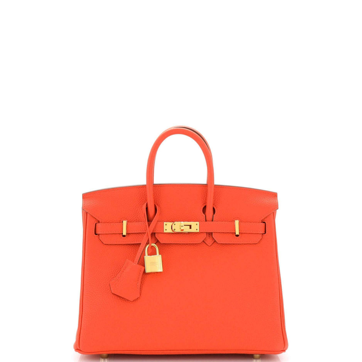 【新品未使用】エルメス バーキン25 オレンジポピー トゴ ゴールド金具 HERMES BIRKIN 25 ORANGE POPPY TOGO  GOLD HARDWARE