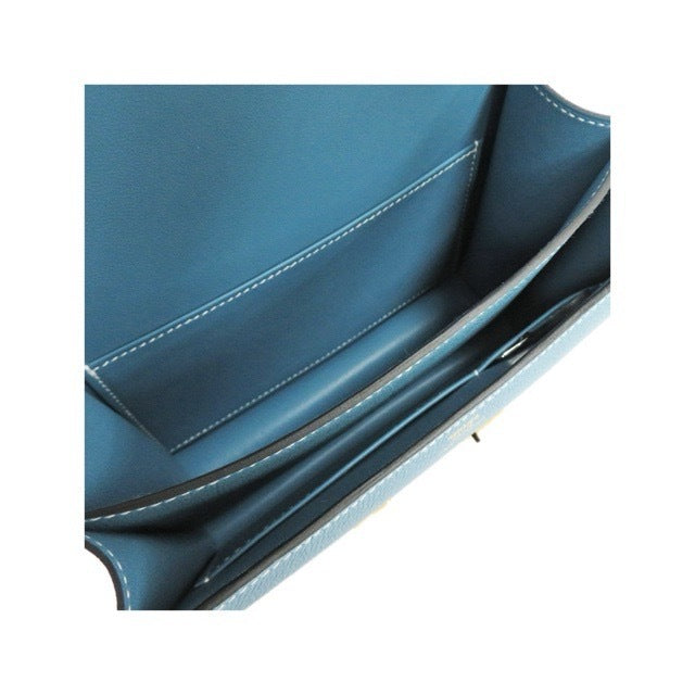HERMES MINI CONSTANCE 18 MIRROR NEW BLEU JEAN EPSOM GOLD HARDWARE