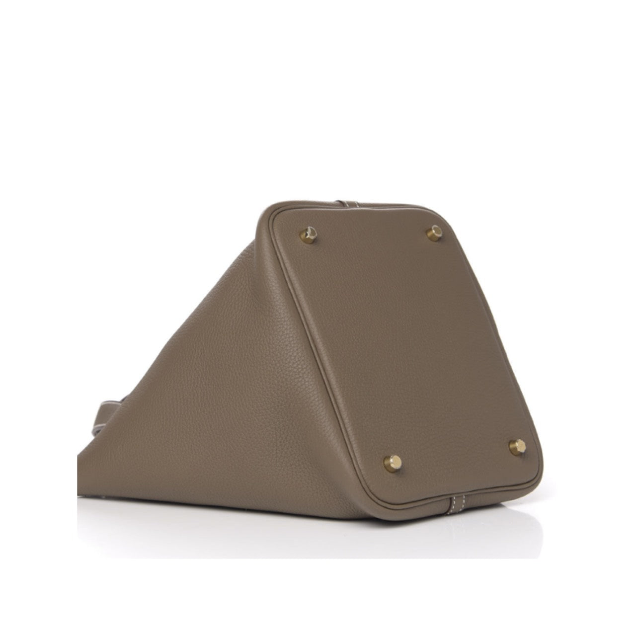 HERMES PICOTIN LOCK 22 TAURILLON CLEMENCE ETOUPE GOLD HARDWARE