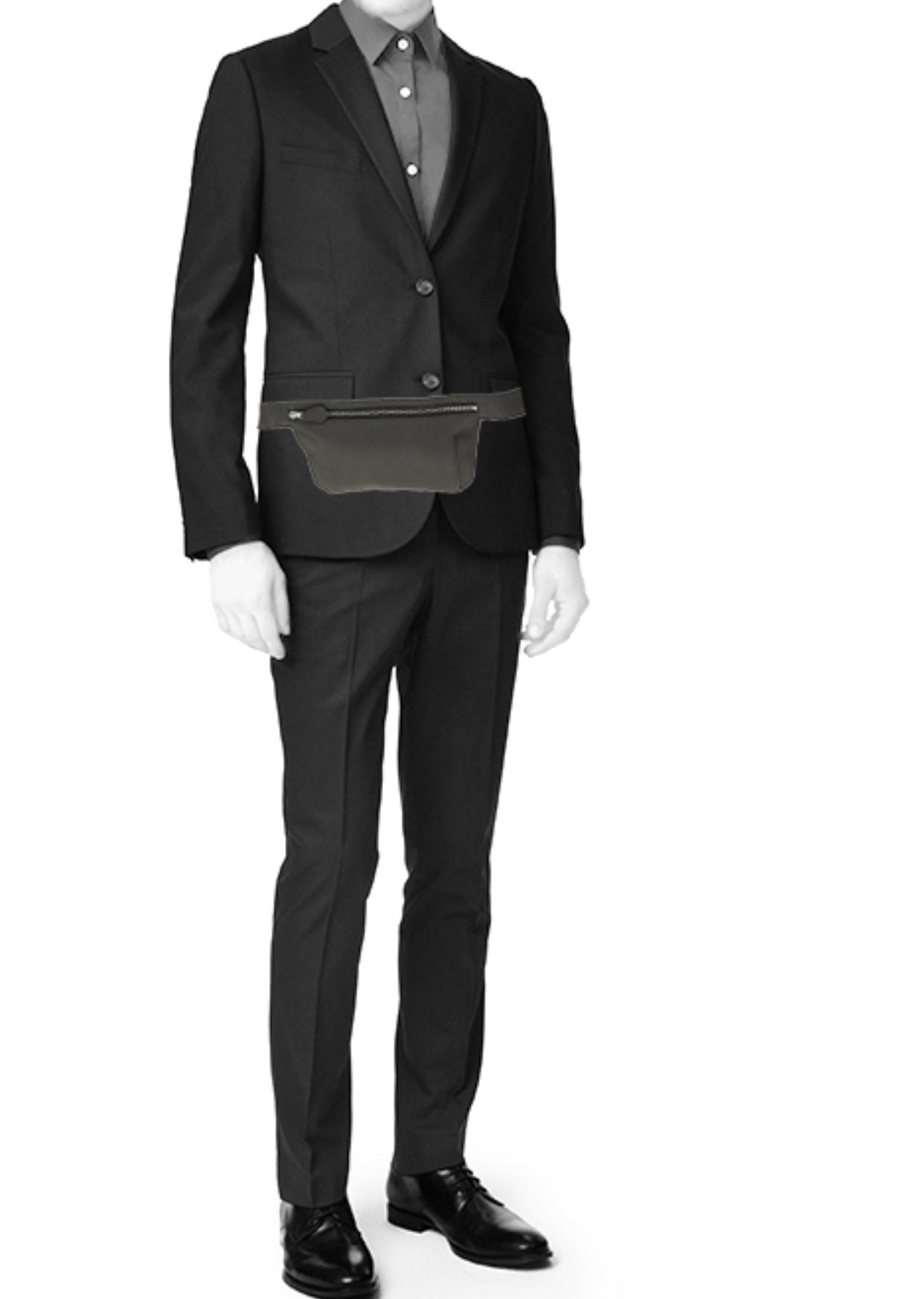 HERMES ULTRAPIA MEN'S BELT BAG BLACK TOGO