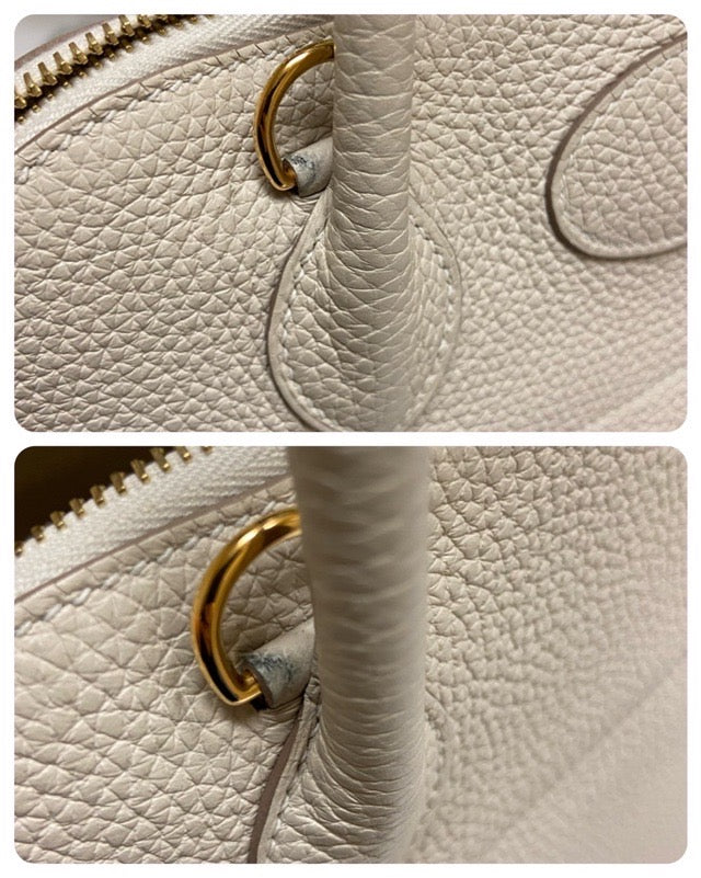 HERMES BOLIDE 31 CRAIE TAURILLON CLEMENCE GOLD HARDWARE