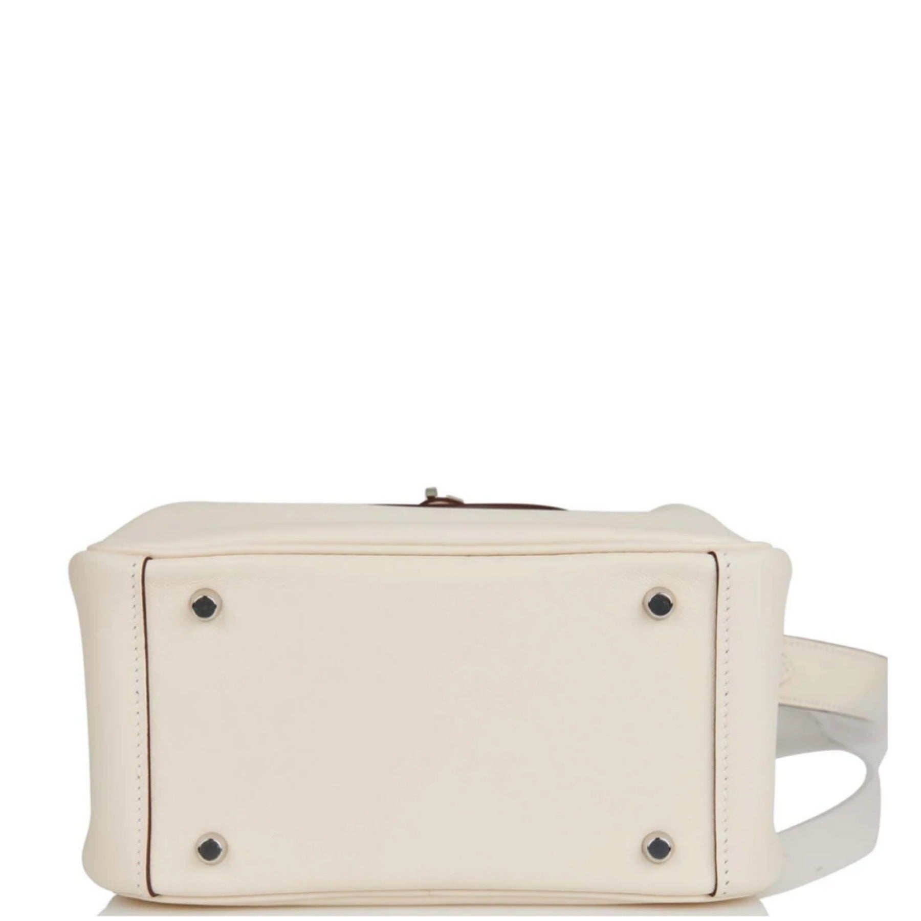 HERMES MINI LINDY 20 VERSO NATA SESAME SWIFT SILVER HARDWARE