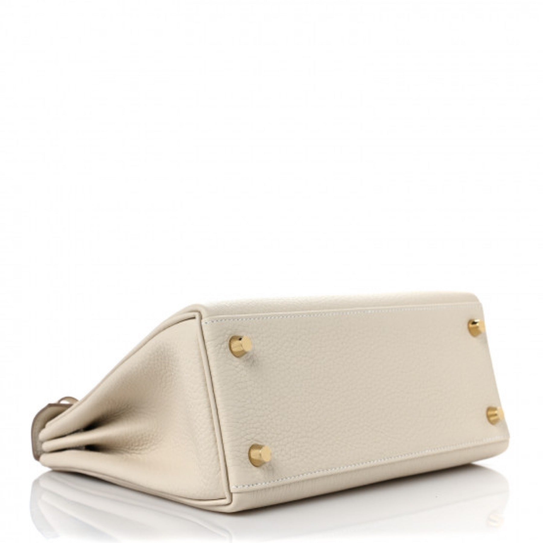 HERMES KELLY 25 RETOURNE CRAIE TOGO GOLD HARDWARE