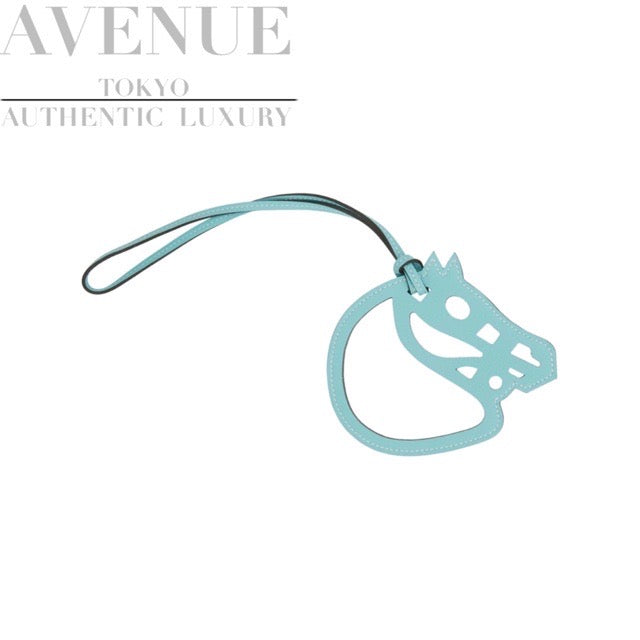 【新品未使用】エルメス パドックシュヴァル バッグチャーム ブルーサンシール スイフト HERMES PADDOCK CHEVAL HORSE BAG  CHARM BLEU SAINT CYR SWIFT