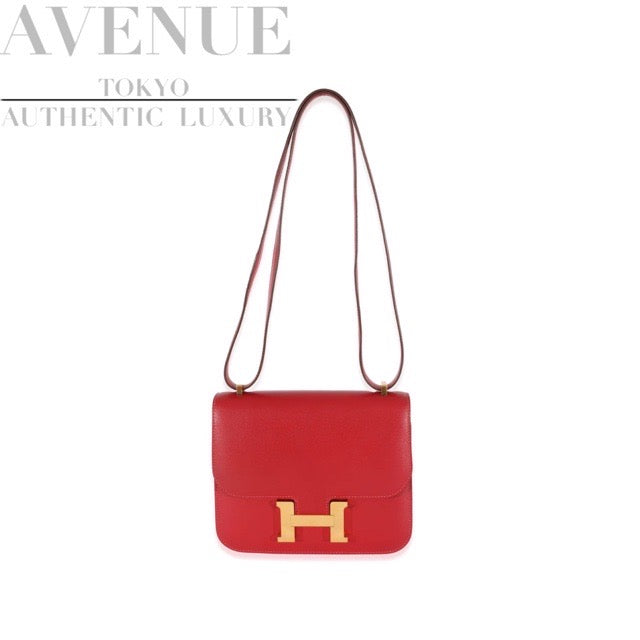 大変美品】エルメス ミニコンスタンス 18 ルージュカザック スイフト ゴールド金具 ショルダーバッグ HERMES CONSTANCE |  AVENUE TOKYO