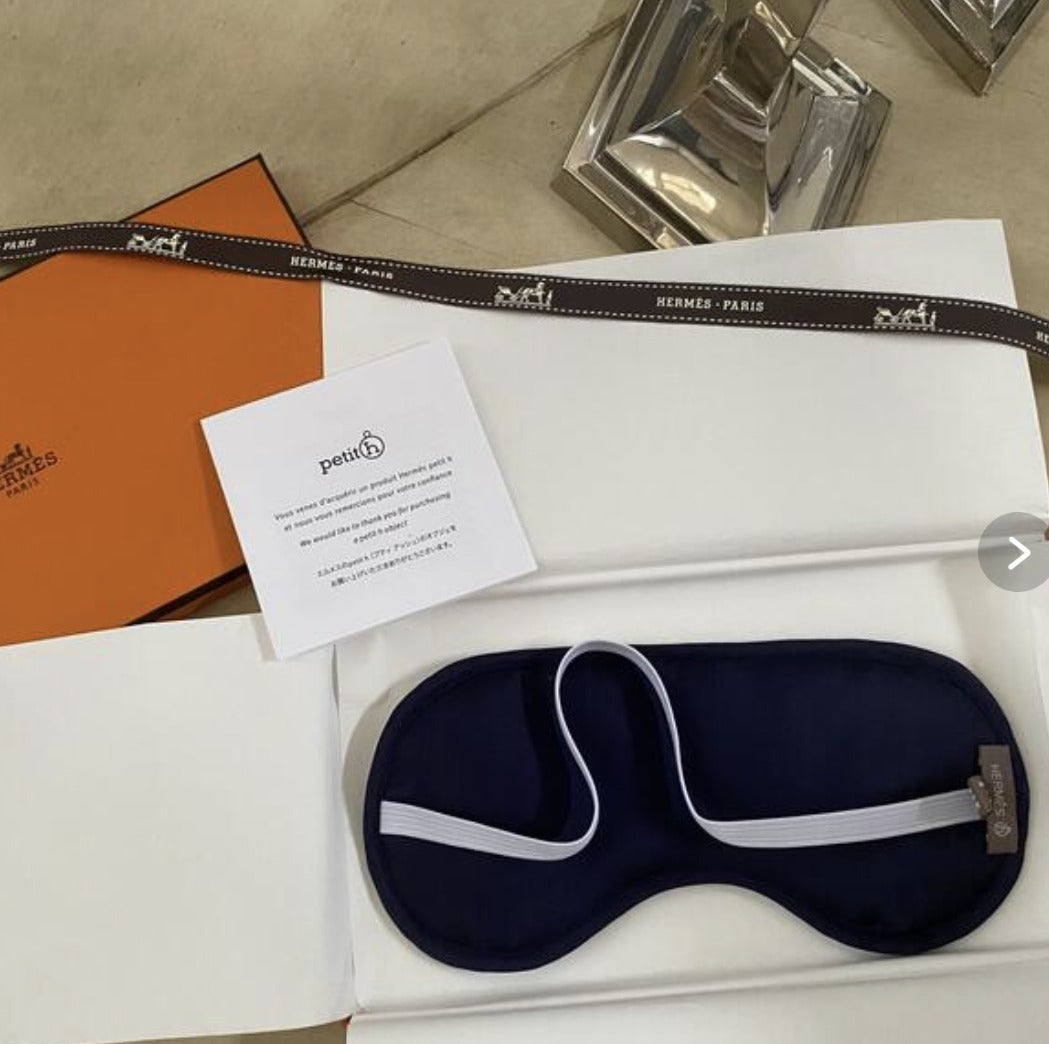 HERMES EYE MASK BLEU
