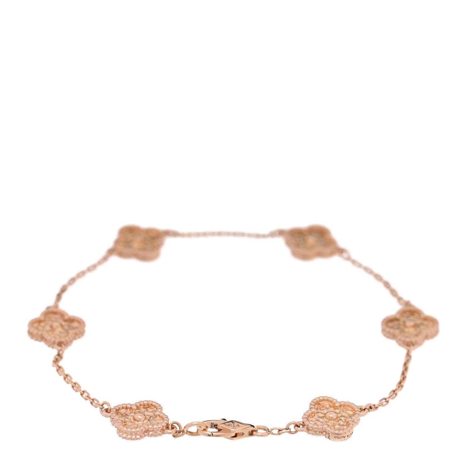 ヴァンクリーフ＆アーペル スウィートアルハンブラ 6モチーフ ブレスレット 18K ローズゴールド VAN CLEEF & ARPELS SWEET ALHAMBRA 6 MOTIFS BRACELET 18K ROSE GOLD