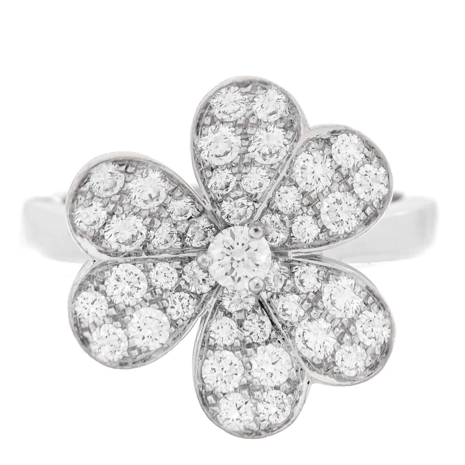 ヴァンクリーフ＆アーペル スモール フリヴォル リング ダイヤモンド 18K ホワイトゴールド VAN CLEEF & ARPELS SMALL FRIVOLE RING DIAMOND 18K WHITE GOLD