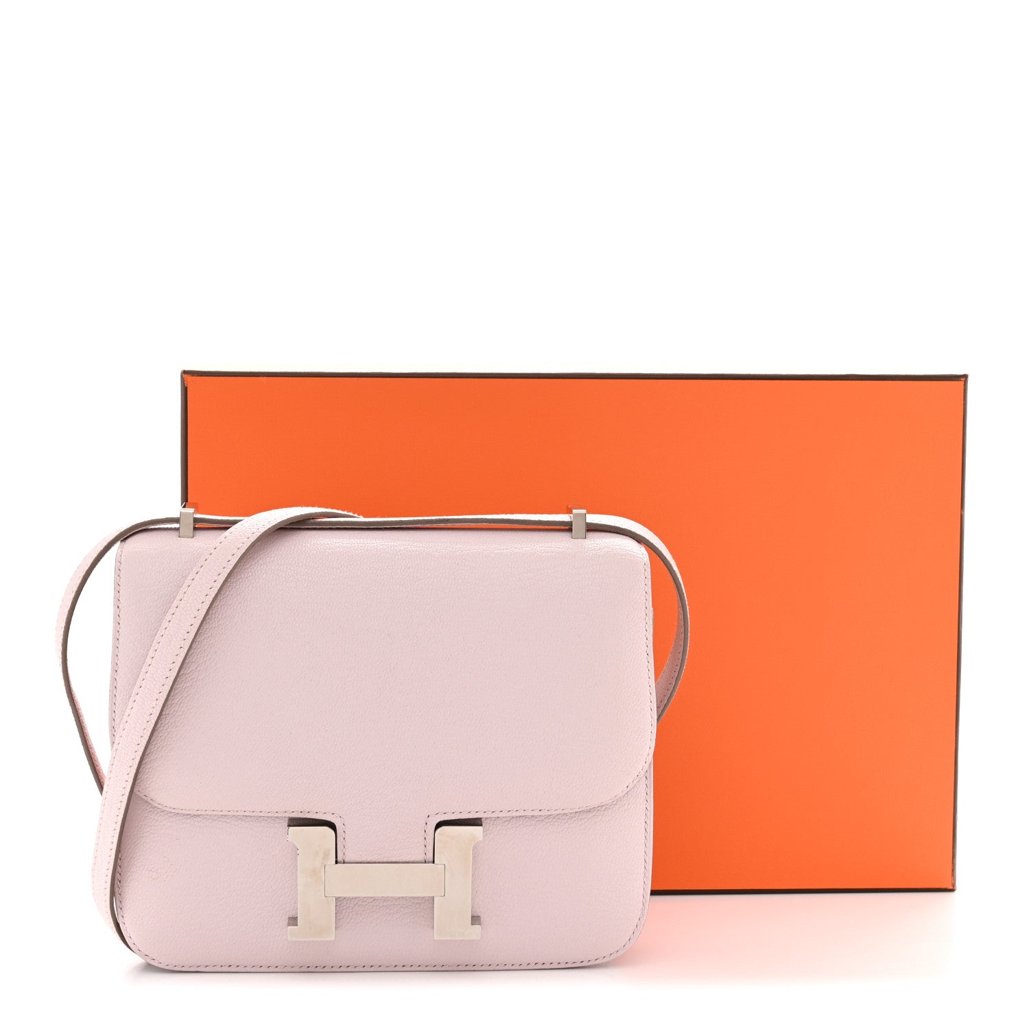 エルメス  ミニコンスタンス 18 Mauve Pale シェーブルミゾール シルバー金具 HERMES MINI CONSTANCE 18 MAUVE PALE CHEVRE MYSORE SILVER HARDWARE