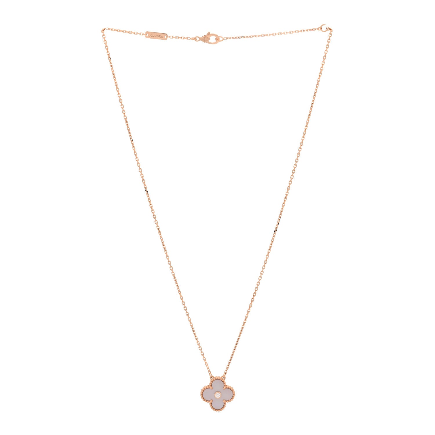 ヴァンクリーフ＆アーペル ヴィンテージアルハンブラ ペンダントネックレス マルチカラー 18K ローズゴールド VAN CLEEF & ARPELS VINTAGE ALHAMBRA PENDANT NECKLACE MULTICOLOR 18K ROSE GOLD
